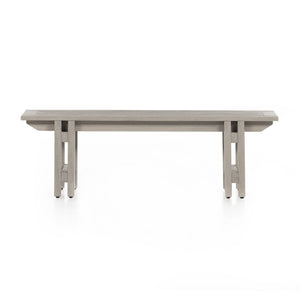 Solano - Balfour Outdoor Dining Bench-Grey