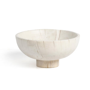 Wesson - Turned Pedestal Bowl-Ivory