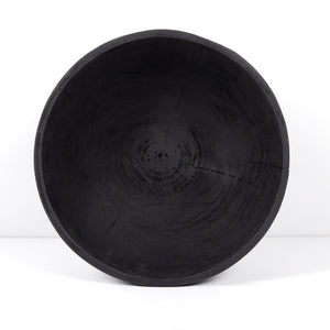 Wesson - Turned Pedestal Bowl-Carbonized Black