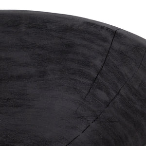 Wesson - Turned Pedestal Bowl-Carbonized Black