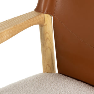 Lulu Dining Chair - Saddle Leather Blend