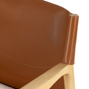 Lulu Dining Chair - Saddle Leather Blend