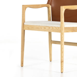 Lulu Dining Chair - Saddle Leather Blend