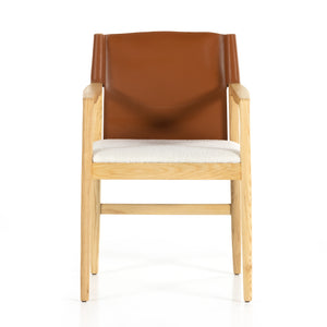 Lulu Dining Chair - Saddle Leather Blend