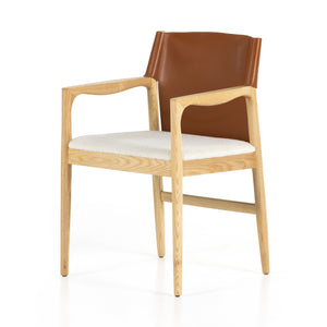 Lulu Dining Chair - Saddle Leather Blend