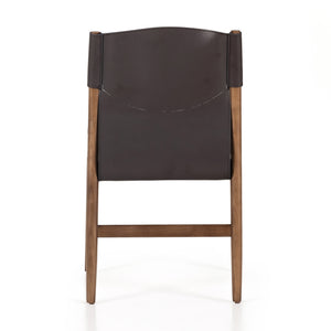 Lulu Armless Dining Chair - Espresso Leather