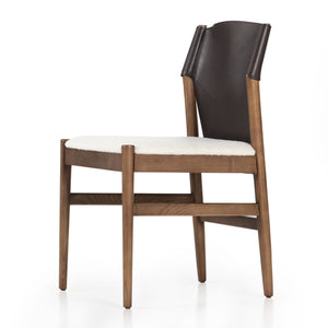 Lulu Armless Dining Chair - Espresso Leather
