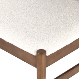 Lulu Armless Dining Chair - Espresso Leather