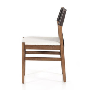 Lulu Armless Dining Chair - Espresso Leather