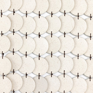 Marlow - Ceramic Wall Hanging-Speckled Cream