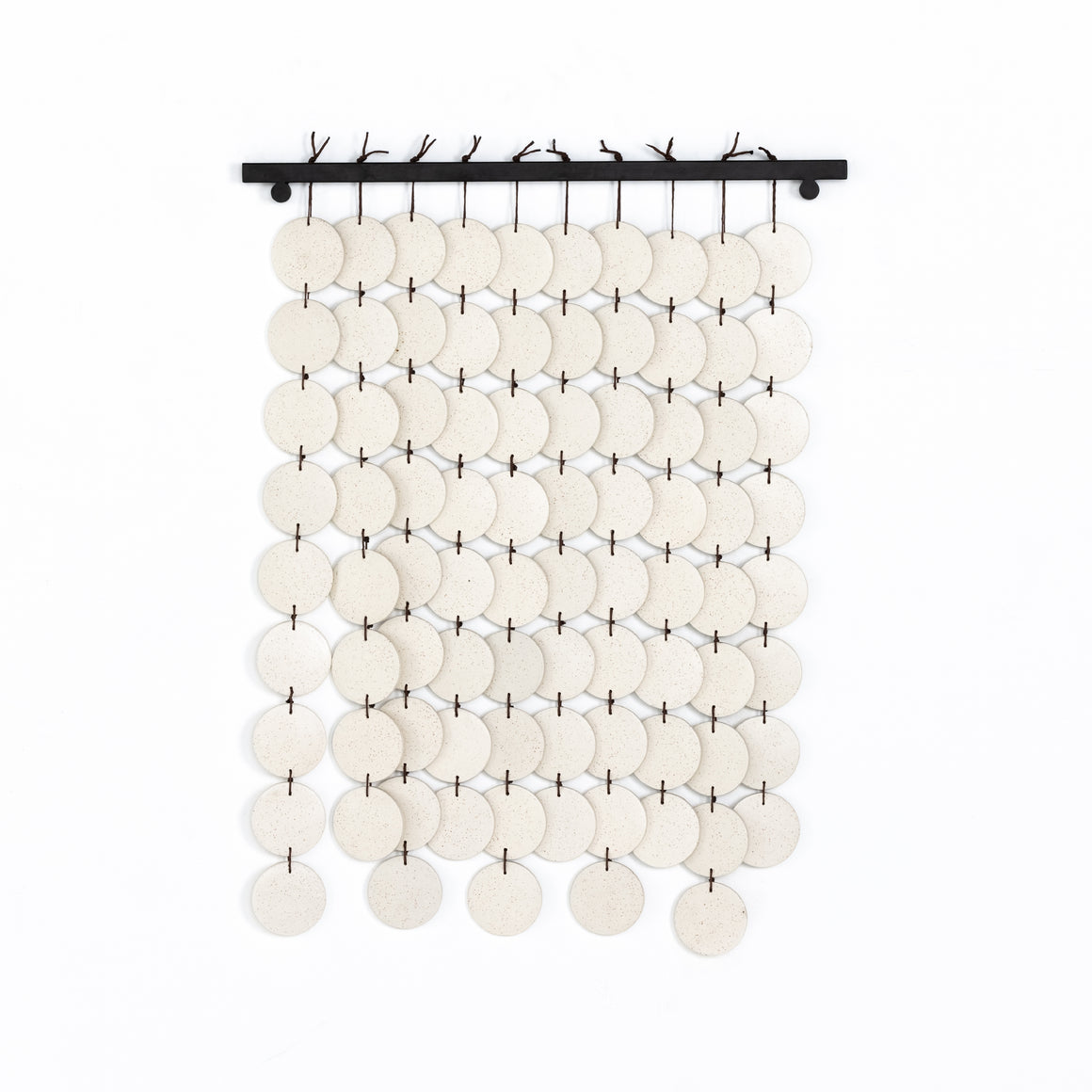 Marlow - Ceramic Wall Hanging-Speckled Cream