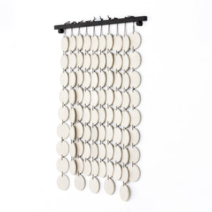 Marlow - Ceramic Wall Hanging-Speckled Cream