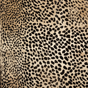 Leopard Printed Hide Rug-Brown & Black