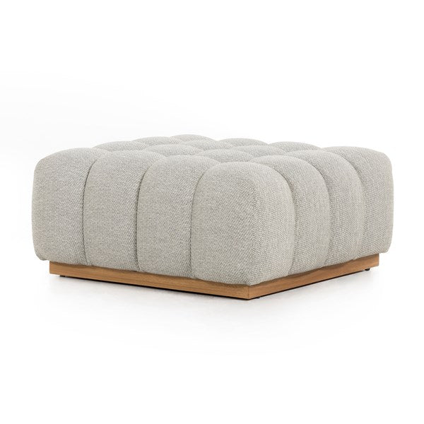 Roma Outdoor Ottoman Piece-Faye Ash