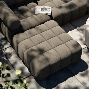 Roma Outdoor Ottoman Piece-Alessi Fawn