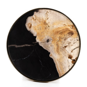 Bevin End Table-Dark Petrified Wood