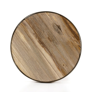 Galen End Table-Light Petrified Wood