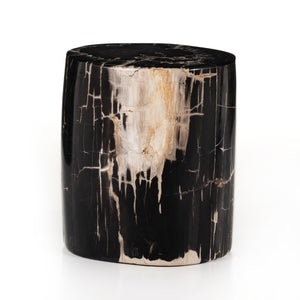 Kos End Table-Dark Petrified Wood