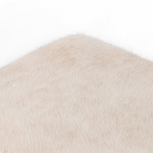 Oaklyn Ottoman-21"-Buff Hair On Hide