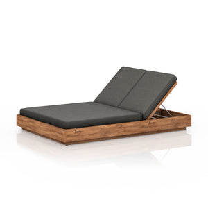 Kinta Outdoor Double Chaise-Charcoal