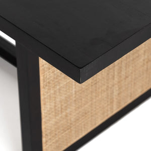Clarita Dining Table-Black Mango