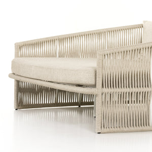 Porto Outdoor Day Bed-White Aluminum