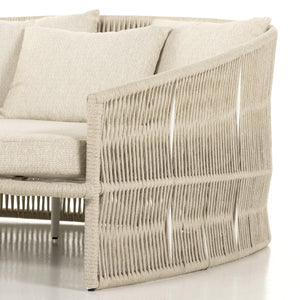 Porto Outdoor Day Bed-White Aluminum
