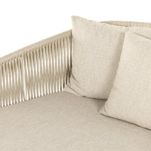 Porto Outdoor Day Bed-White Aluminum