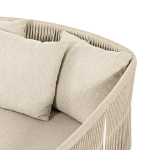 Porto Outdoor Day Bed-White Aluminum