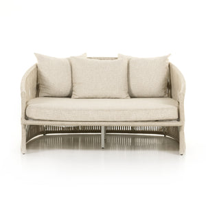 Porto Outdoor Day Bed-White Aluminum