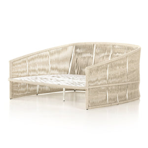 Porto Outdoor Day Bed-White Aluminum
