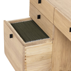 Fulton - Ula Executive Desk-Dry Wash Poplar