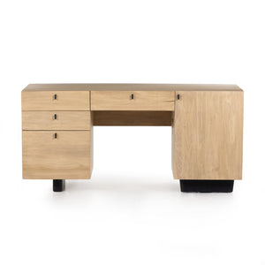 Fulton - Ula Executive Desk-Dry Wash Poplar