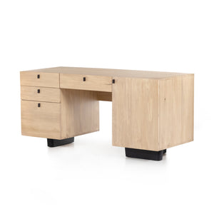 Fulton - Ula Executive Desk-Dry Wash Poplar
