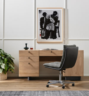 Fulton - Ula Executive Desk-Dry Wash Poplar