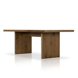 Eaton Dining Table-Amber Oak Resin