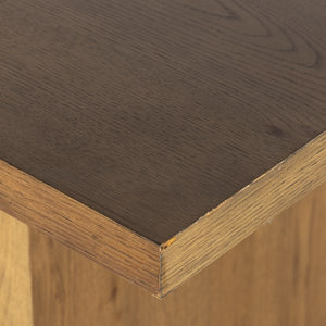 Eaton Dining Table-Amber Oak Resin