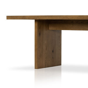 Eaton Dining Table-Amber Oak Resin