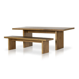 Eaton Dining Table-Amber Oak Resin