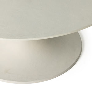 Simone Round Coffee Table-Matte White