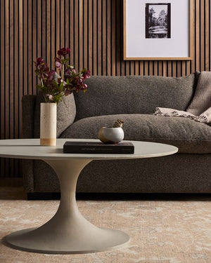 Simone Round Coffee Table-Matte White