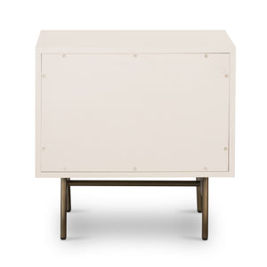Luella Nightstand-Matte Alabaster