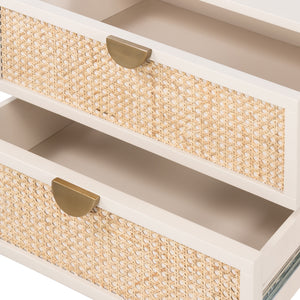 Luella Nightstand-Matte Alabaster