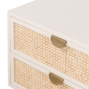 Luella Nightstand-Matte Alabaster
