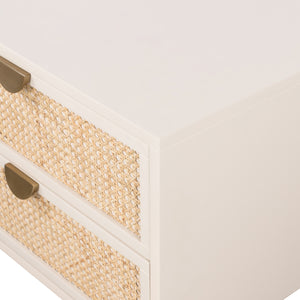 Luella Nightstand-Matte Alabaster