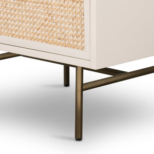 Luella Nightstand-Matte Alabaster
