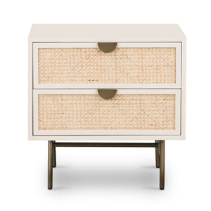 Luella Nightstand-Matte Alabaster