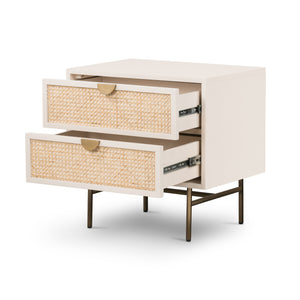 Luella Nightstand-Matte Alabaster