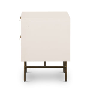 Luella Nightstand-Matte Alabaster
