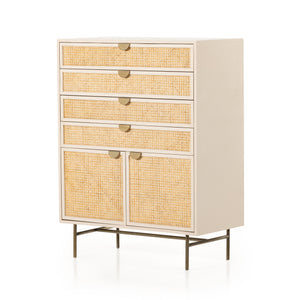 Luella Tall Dresser-Matte Alabaster